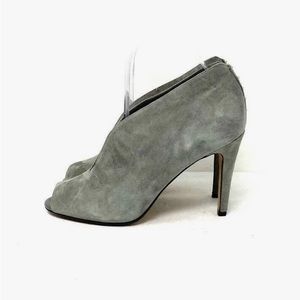 Halogen Gray Suede Booties